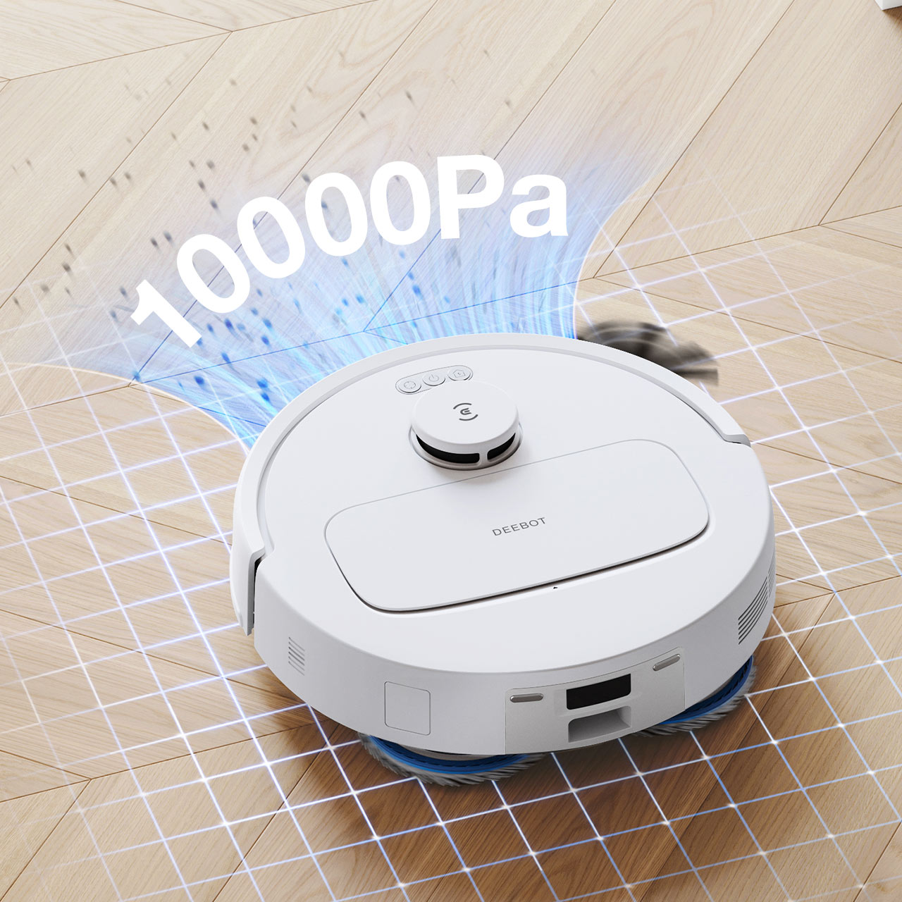 ECOVACS DEEBOT N30 PRO OMNI 本体　白 DEEBOT N30 PRO OMNI WHITE Robotic Vacuum (ZeroTangle 2.0,10000Pa