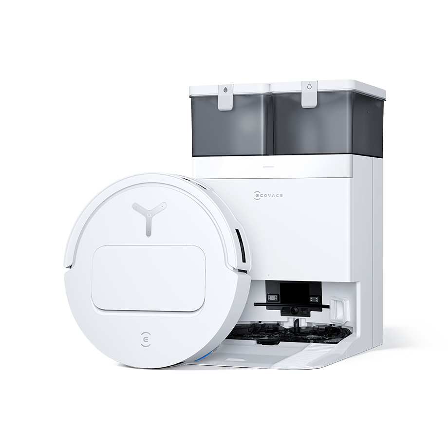 deebot t50 pro omni white robot vacuum cleaner