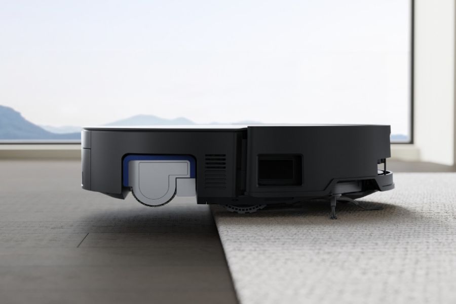 deebot robot vacuum transit from hard floor to carpet