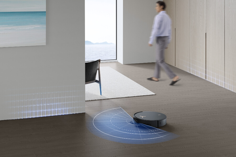 deebot robot vacuum navigating