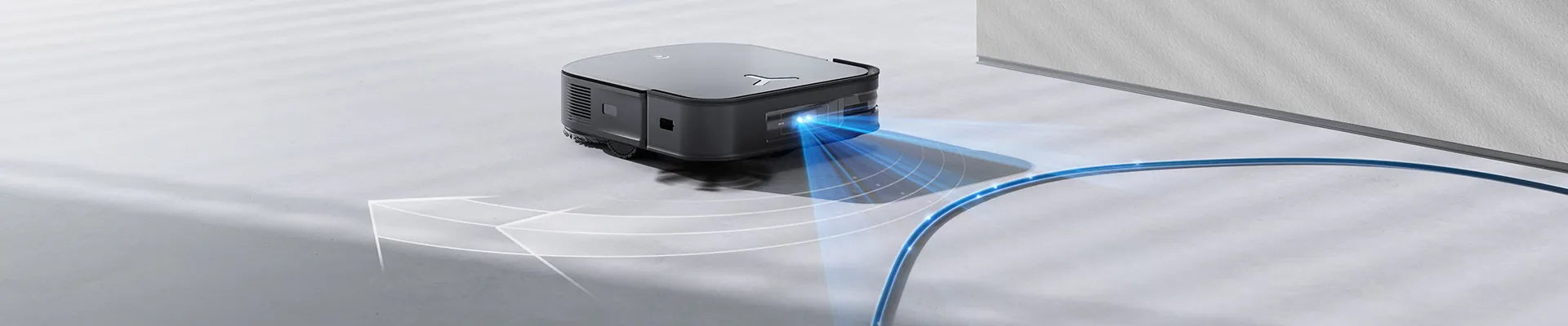 deebot robot vacuum with lidar and cameras to avoid cords on floor