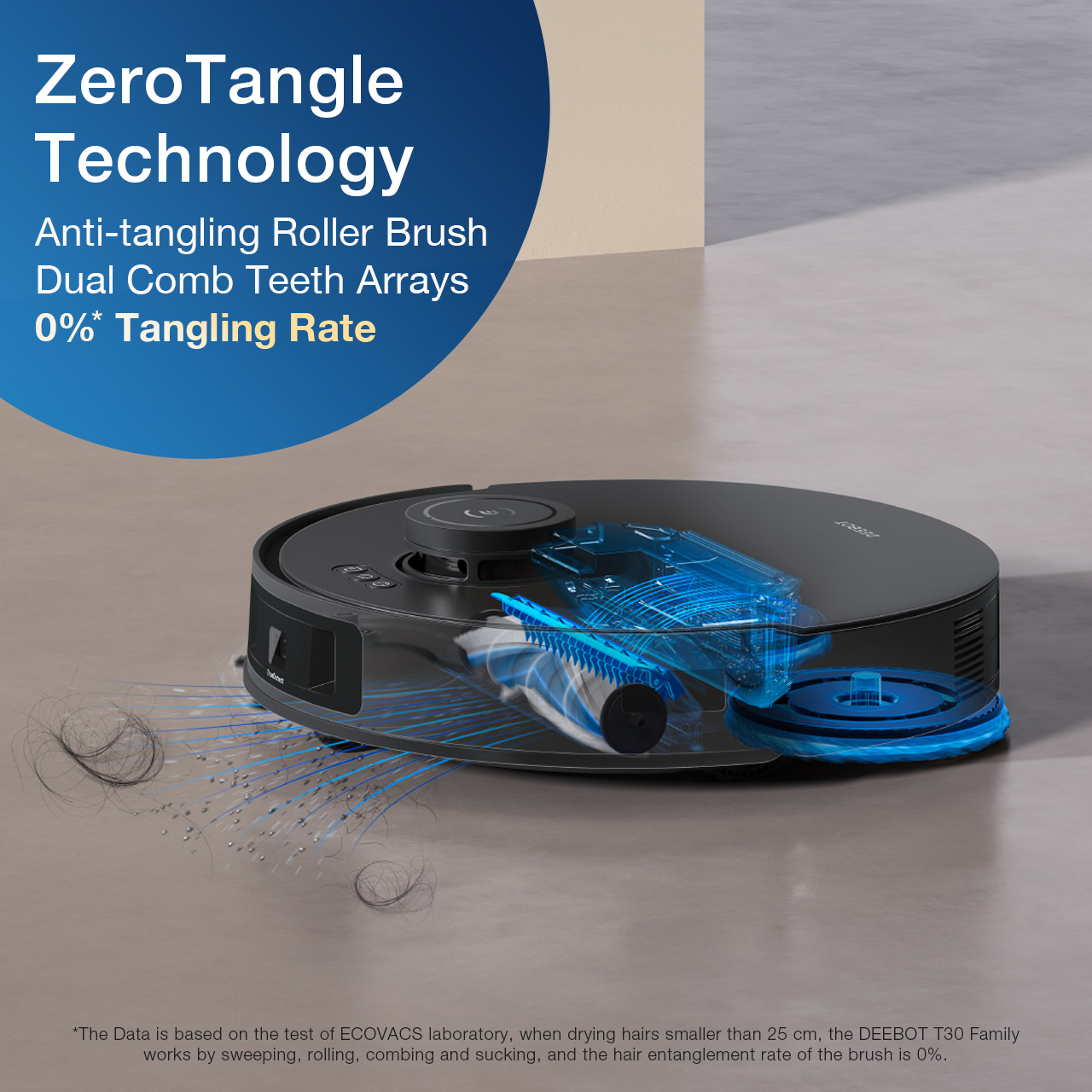 DEEBOT T30S COMBO Black Robot Vacuum & Mop + Handheld Vacuum