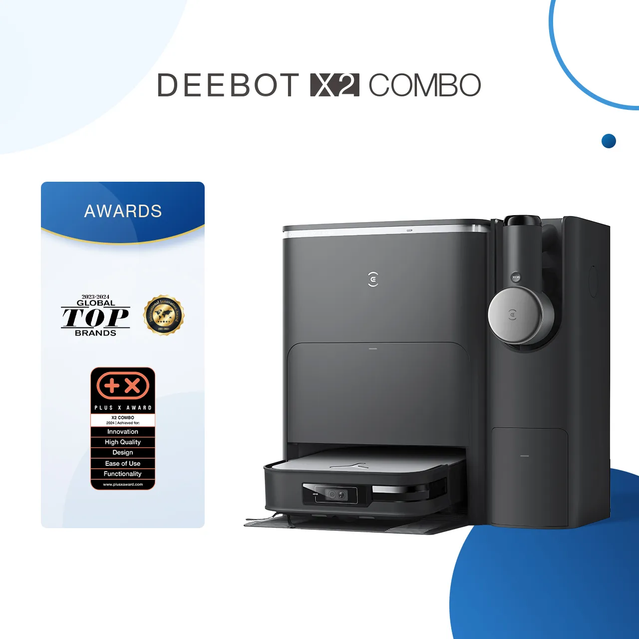 DEEBOT X2 COMBO All-in-one Robot Vacuum
