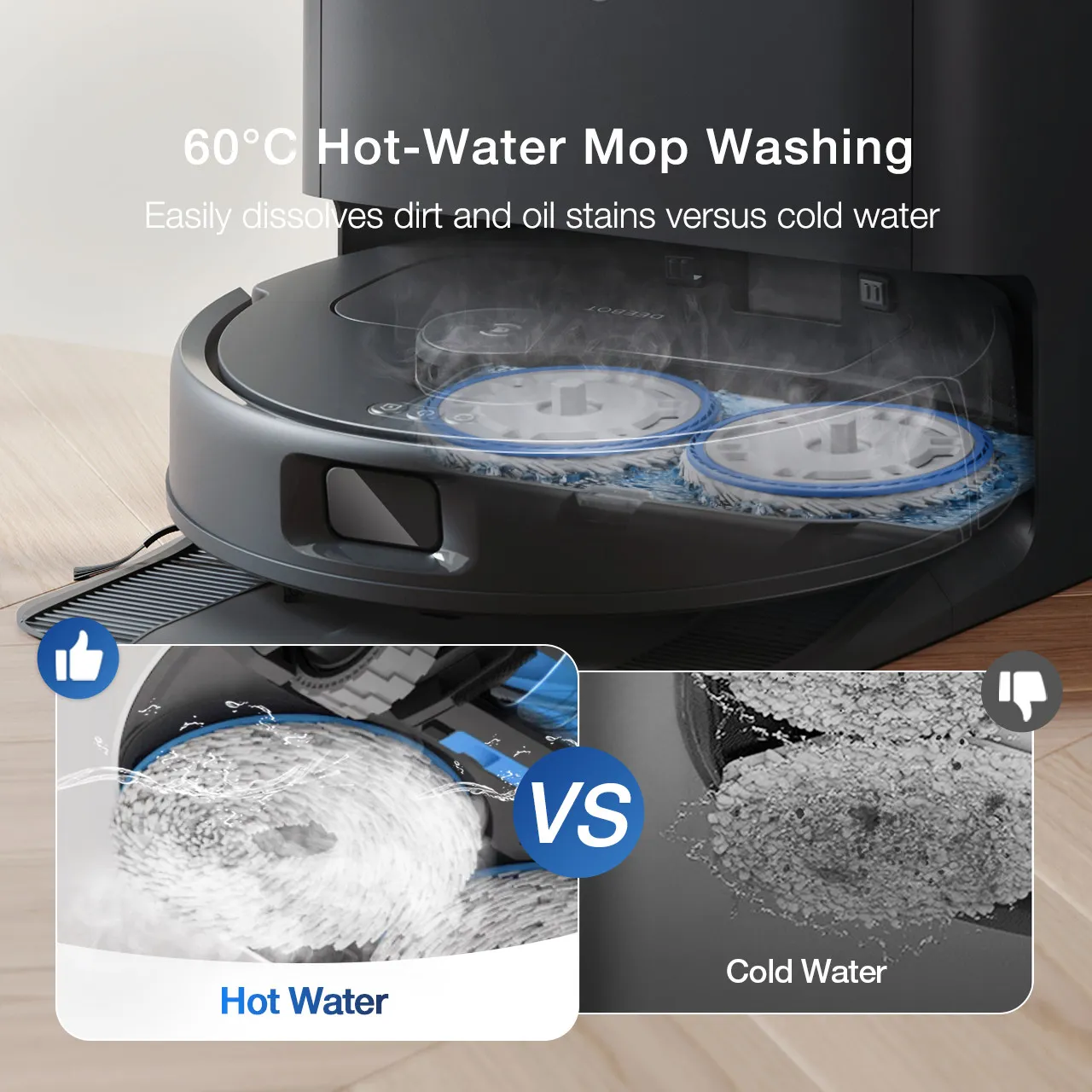 06 60℃ Hot Water Mop Washing