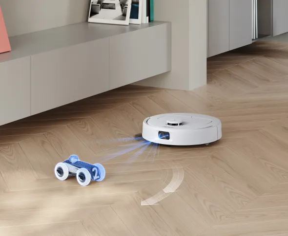 DEEBOT N30 PRO OMNI White Robotic Vacuum (ZeroTangle,TruEdge