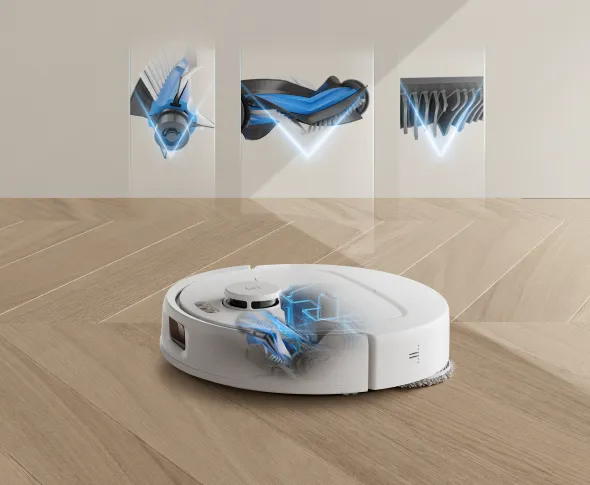 DEEBOT N30 PRO OMNI White Robotic Vacuum (ZeroTangle,TruEdge