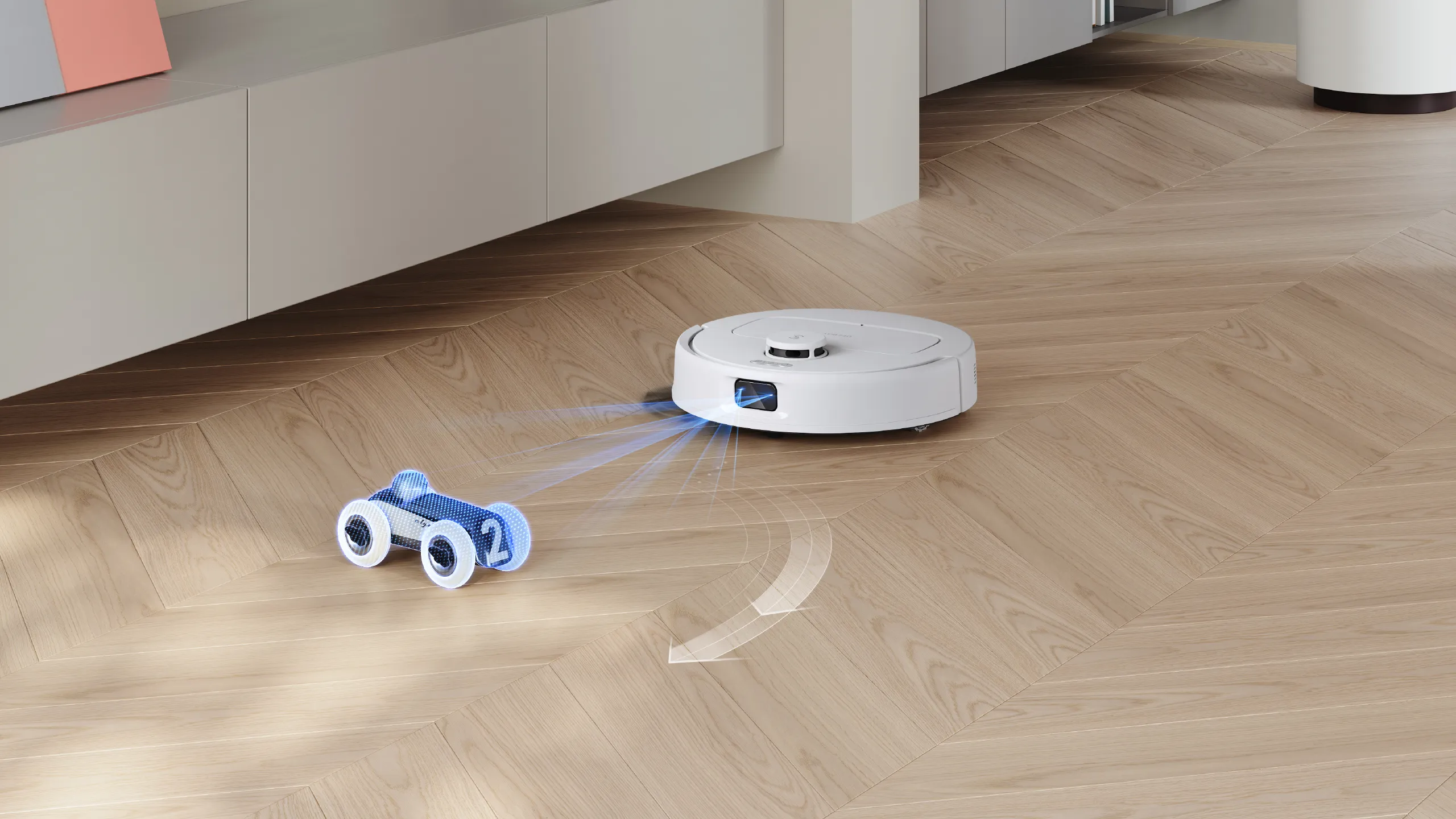 DEEBOT N30 PRO OMNI White Robotic Vacuum (ZeroTangle,TruEdge