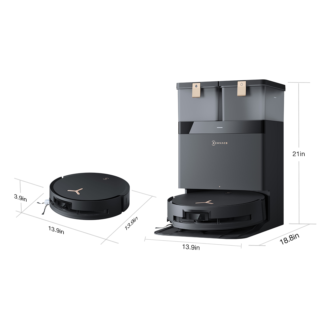 DEEBOT X8 PRO OMNI Robot Vacuum and Mop + Window Cleaning Robot
