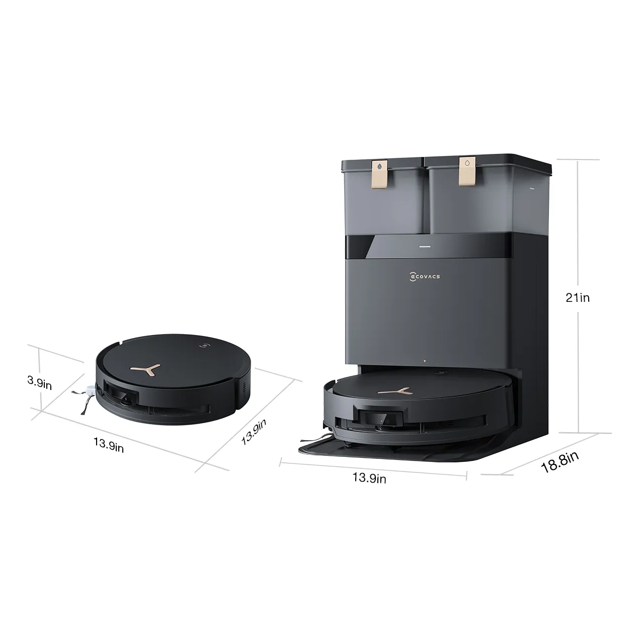 DEEBOT X8 PRO OMNI Dimension 1280x1280 US