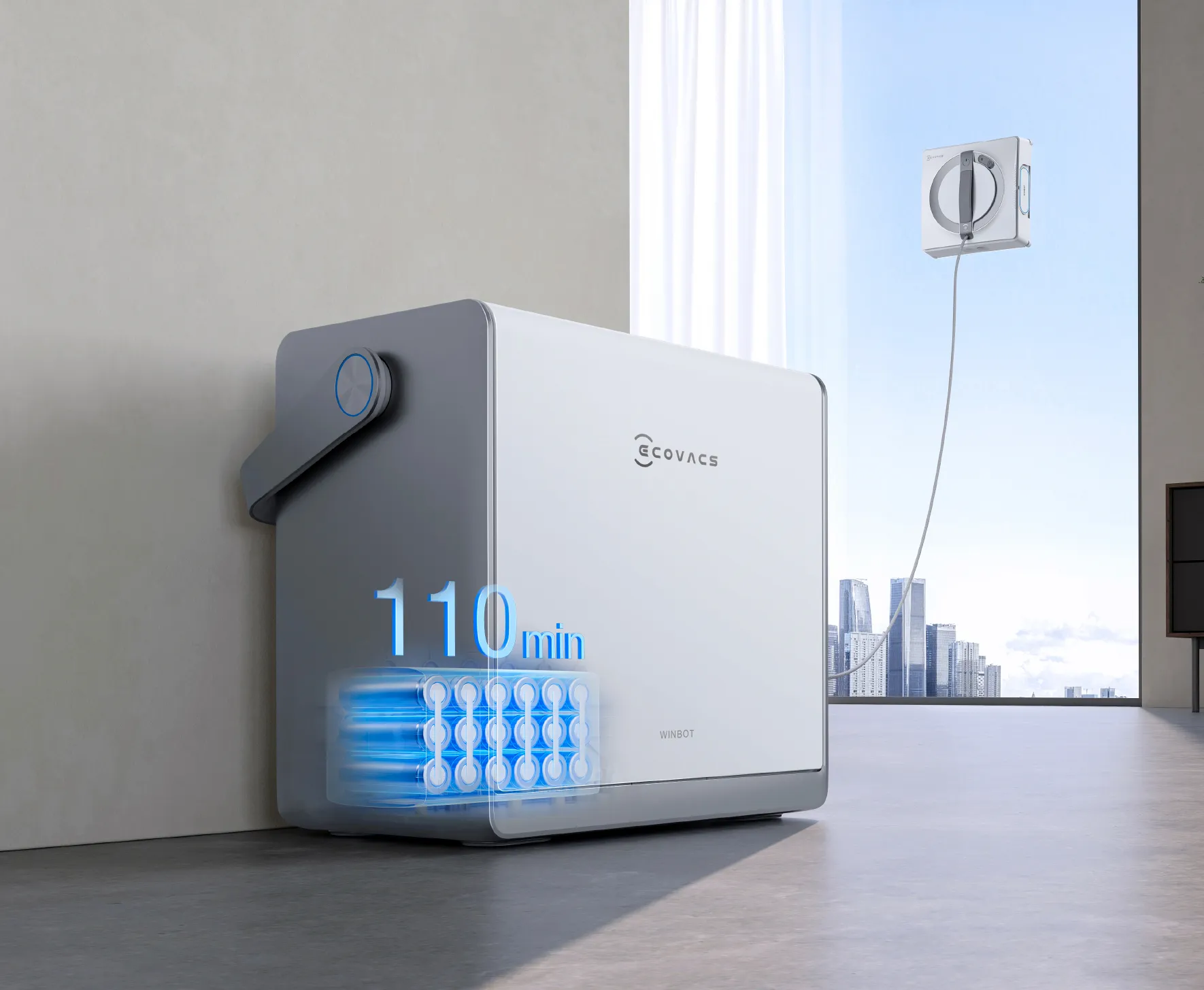 Integrated large capacity battery