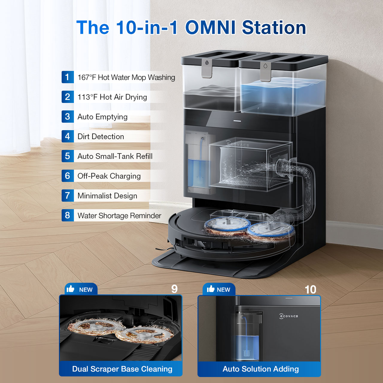 Amazon | ECOVACS(エコバックス)DEEBOT T50 PRO OMNI ロボット