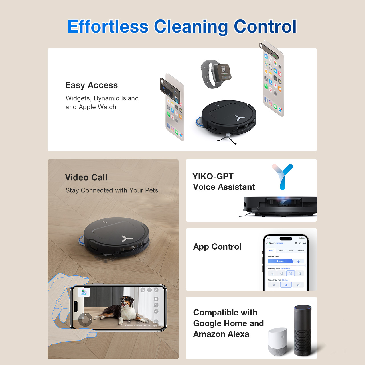 DEEBOT T50 PRO OMNI Robot Vacuum & Mop with LiDAR (Strong Suction