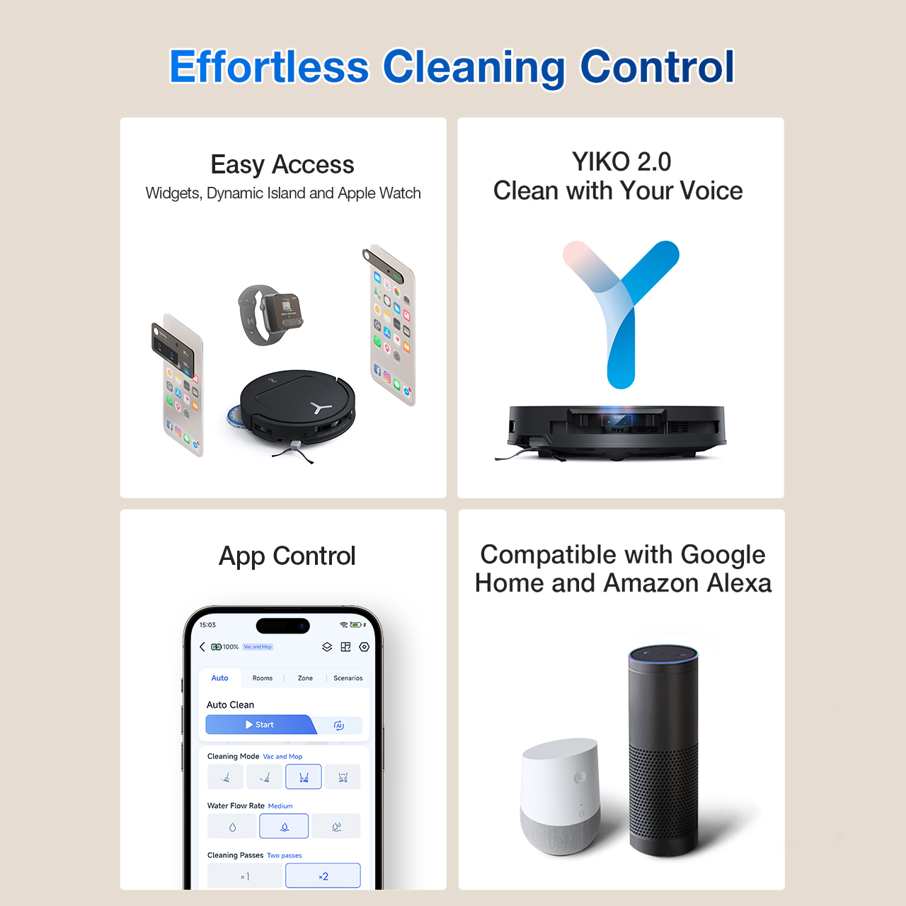 DEEBOT T50 OMNI Self-Empty Robot Vacuum & Mop (Strong Suction