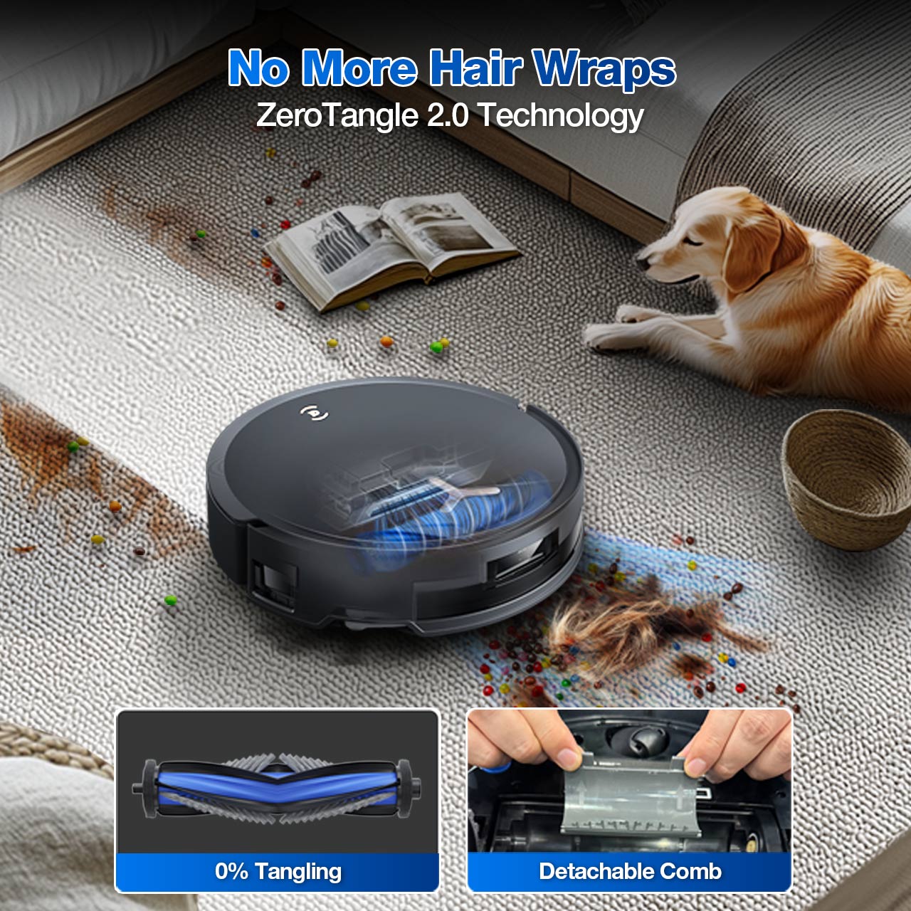 DEEBOT T50 MAX PRO OMNI Robot Vacuum & Mop for Pet Hair (Carpet