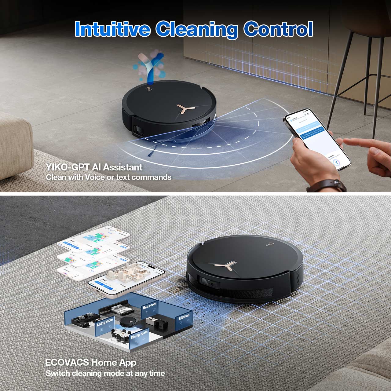 DEEBOT T50 MAX PRO OMNI Robot Vacuum & Mop for Pet Hair (Carpet