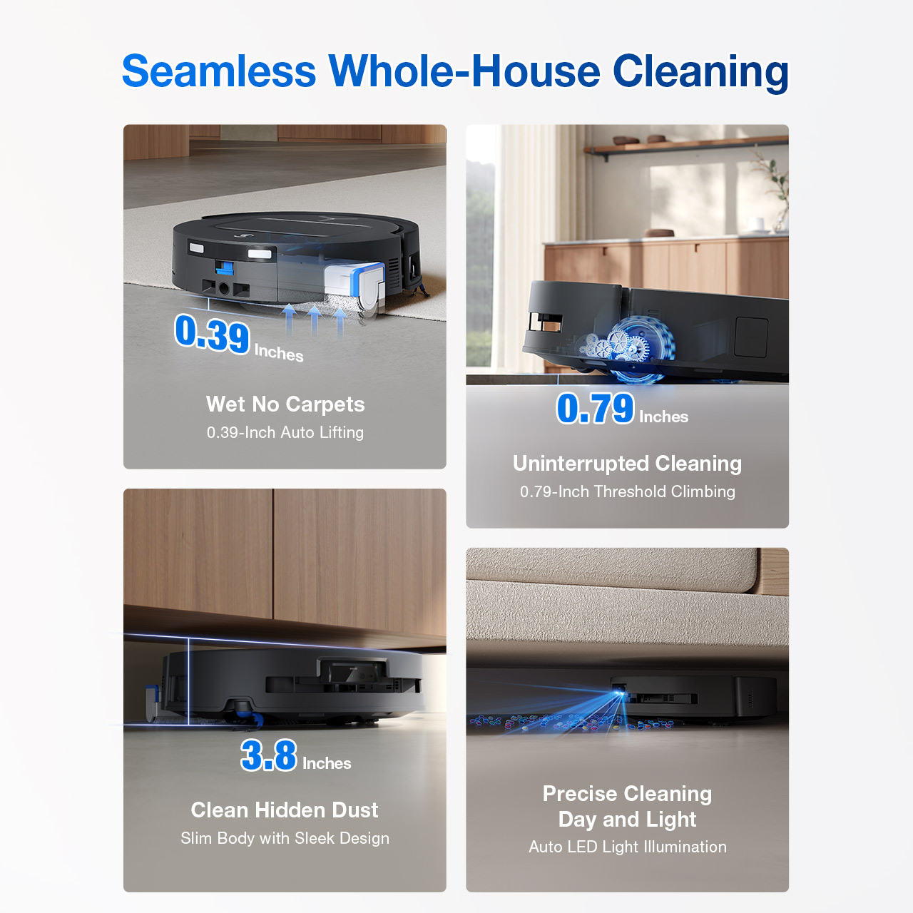 DEEBOT T80 OMNI Robot Vacuum & Mop with AI (Strong Suction, Carpet