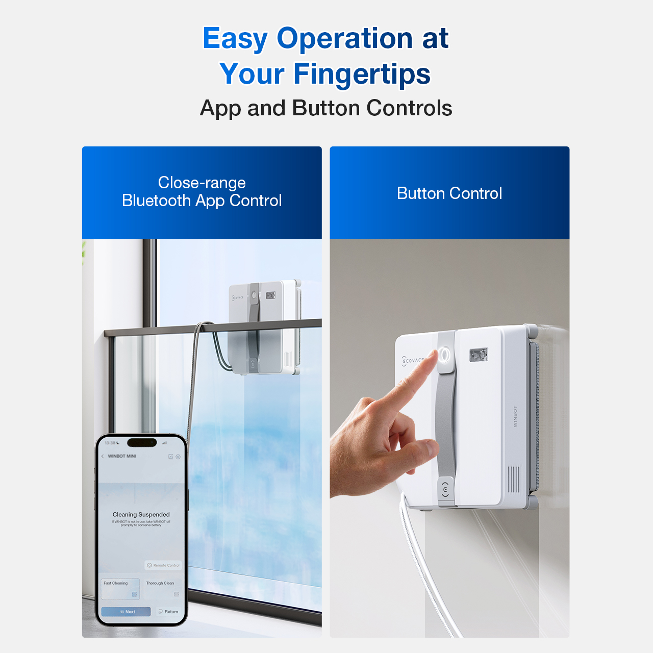 ECOVACS WINBOT MINI 本体と付属品 WINBOT mini Window Cleaning Robot + Storage Case - ECOVACS US