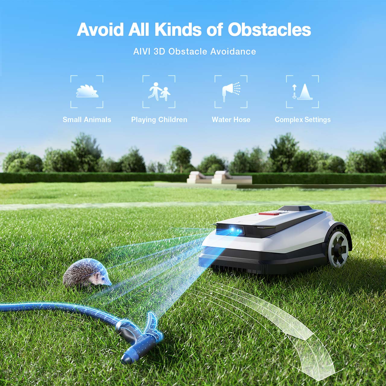GOAT A2500 RTK Robot Lawn Mower (1/2 Acre, Mapping, Dual Blade