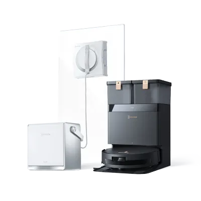 DEEBOT T50 MAX PRO OMNI Robot Vacuum & Mop + Window Robot Cleaner WINBOT W2 PRO OMNI