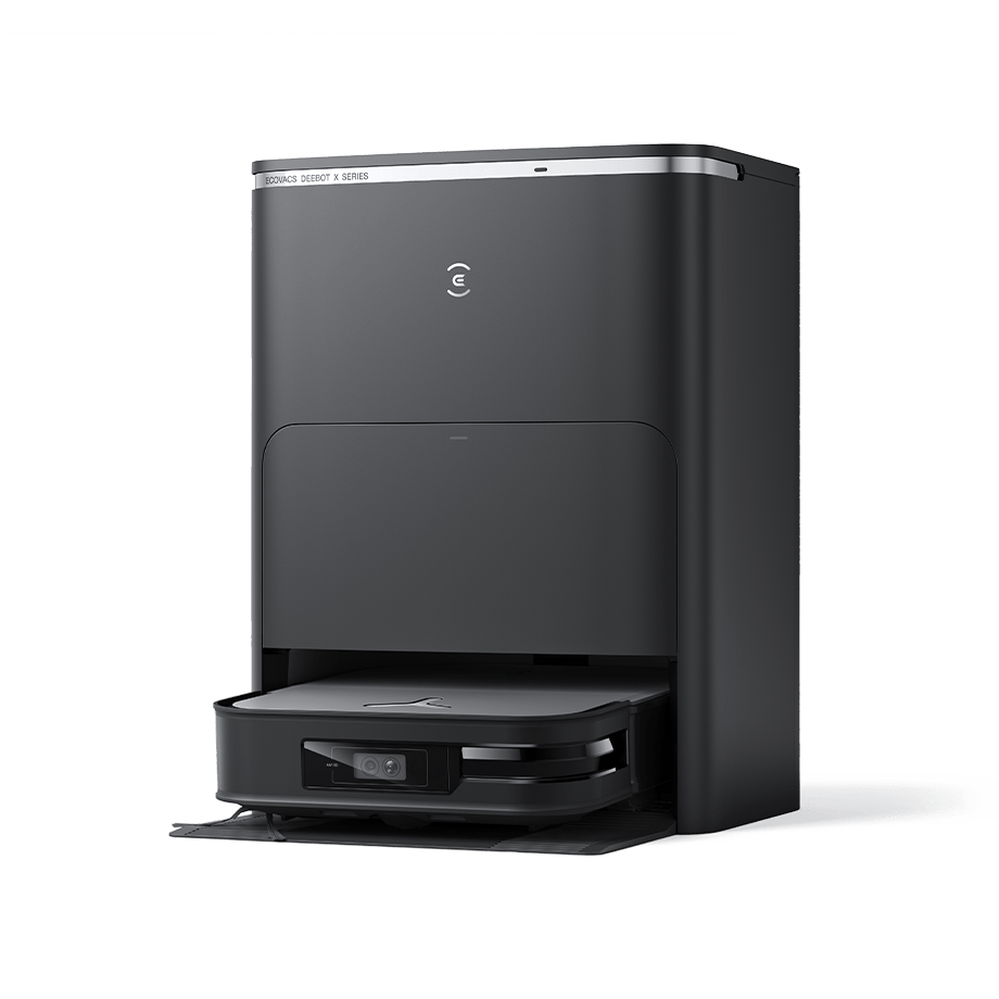 ECOVACS Deebot X2 Omni black robot vacuum and dock official product image