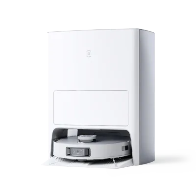 DEEBOT X2 OMNI White Square Robot Vacuum With Mop (LiDAR, Auto-Empty, Pet-friendly)