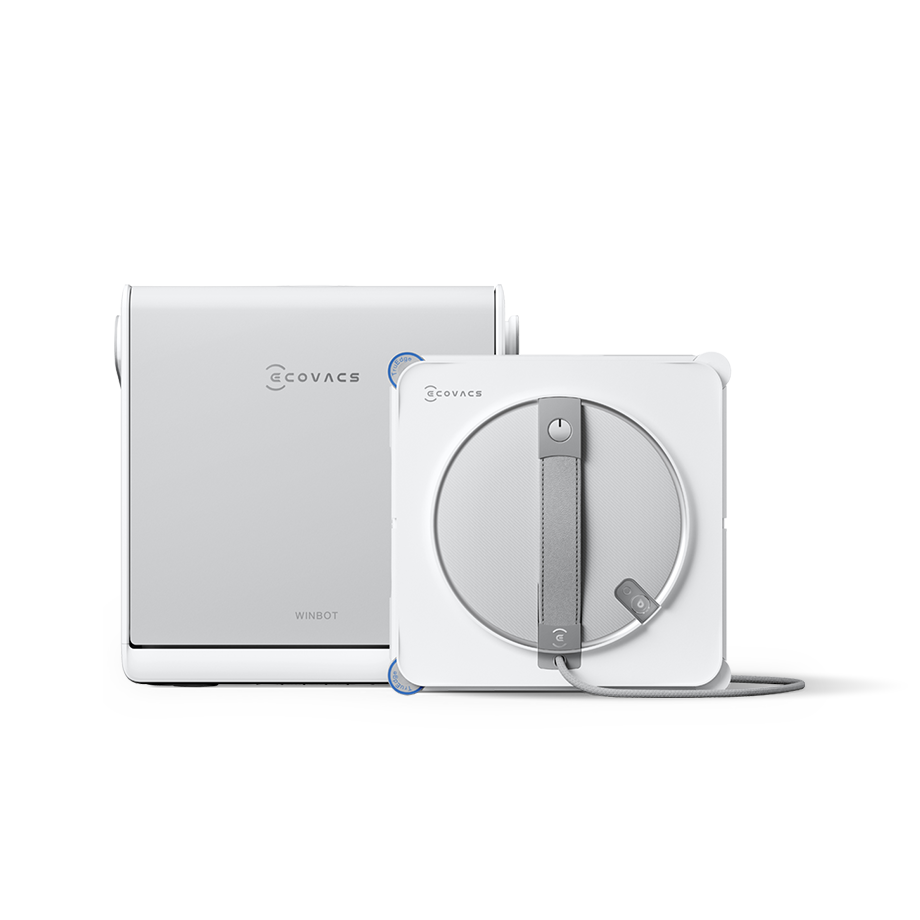 ECOVACS WINBOT W2S Omni Window Cleaning Robot, with 6-in-1 Multifunction Station, TruEdge Edge-to-Edge Precision, Triple Wide-Angle Spray Nozzles, 12-Level Safety System, Dual Power Modes