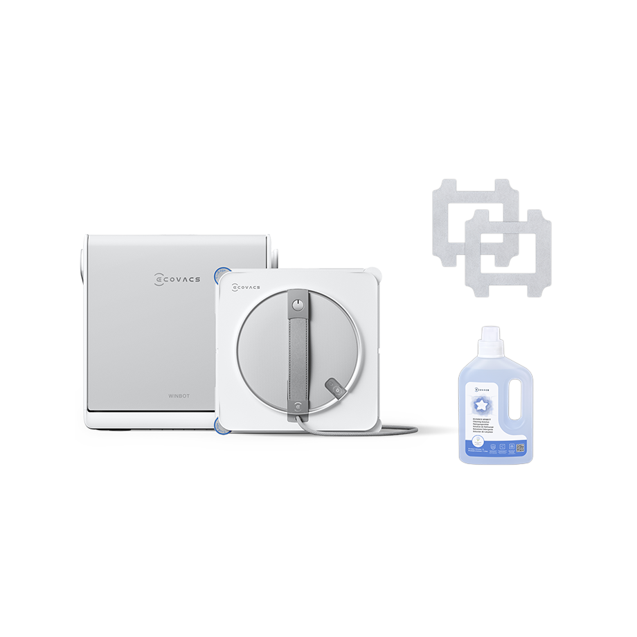 ECOVACS WINBOT W2S Omni Window Cleaning Robot, with 6-in-1 Multifunction Station, TruEdge Edge-to-Edge Precision, Triple Wide-Angle Spray Nozzles, 12-Level Safety System, Dual Power Modes - Thumbnail 2