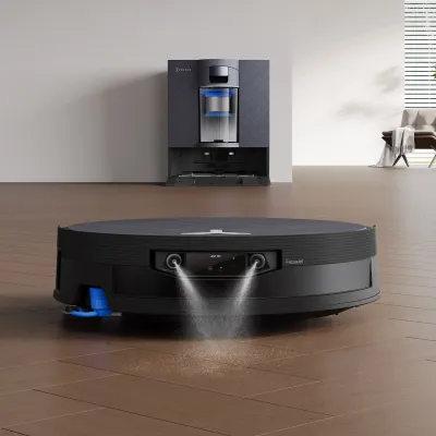 DEEBOT X12 OmniCyclone Bagless Robot Vacuum & Mop (FocusJet Stain Pre-Dissolving, TruEdge 3.0)