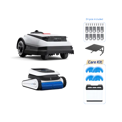 ECOVACS GOAT A3000 LiDAR PRO Robot Lawn Mower Package + ULTRAMARINE P1 Care Kit Robotic Pool Cleaner
