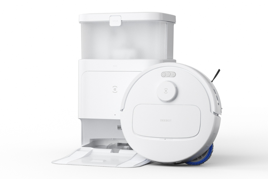 deebot robot vacuum n30 pro omni in white