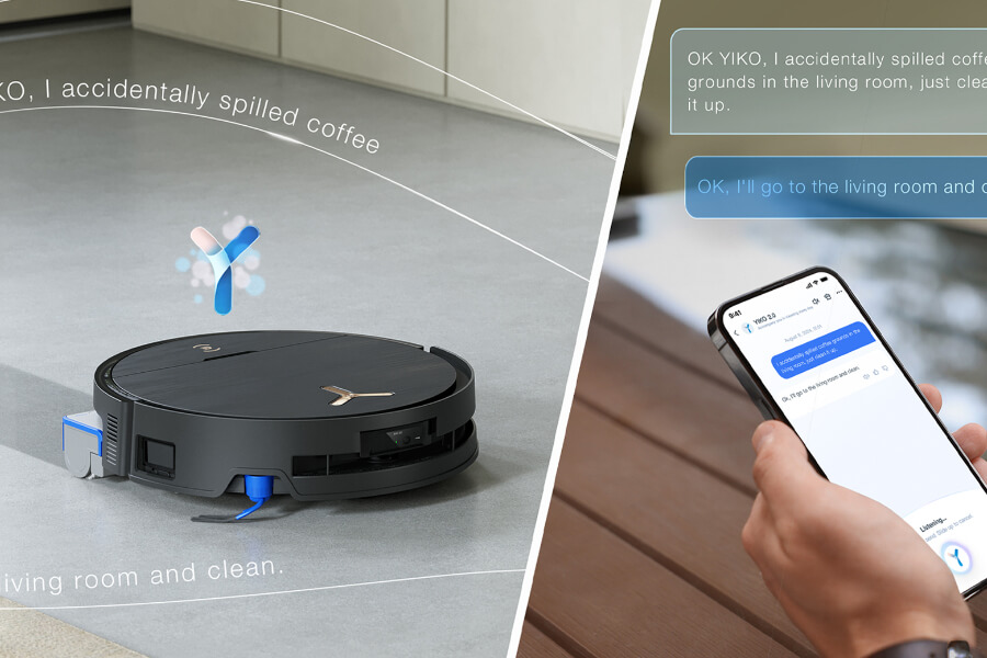 Control the robot vacuum with a mobile app