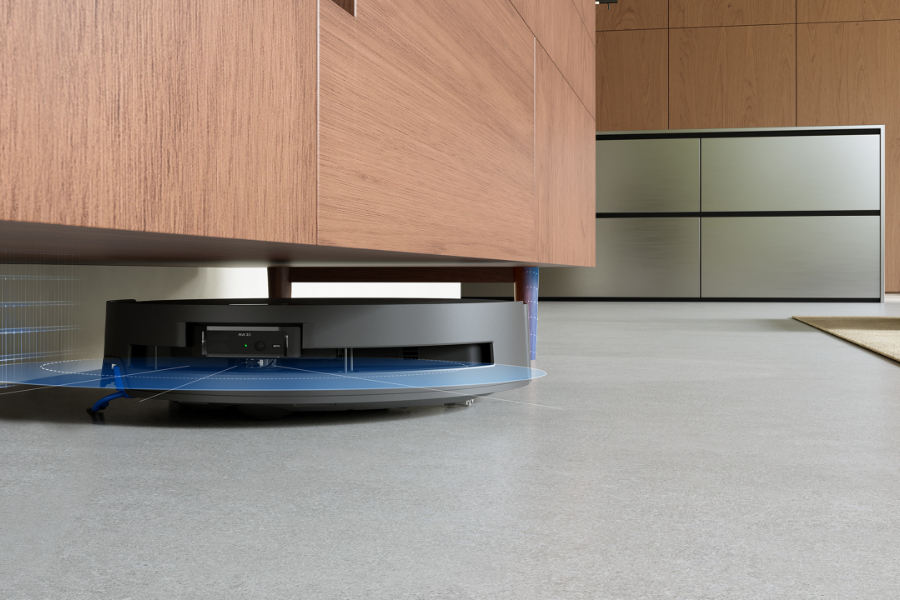 deebot robot vacuum scanning 360-degree