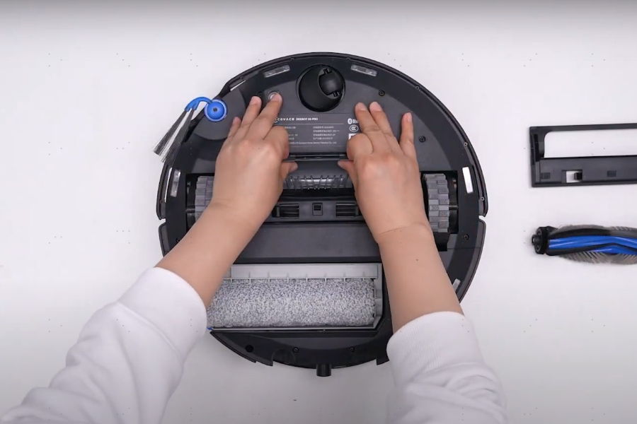 remove the robot vacuums components for repair