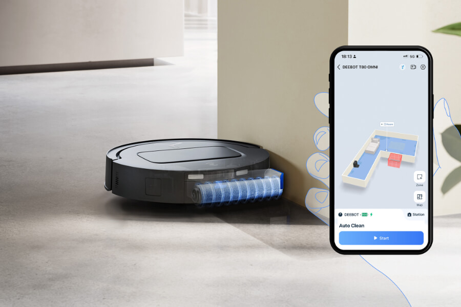deebot t80 omni robot vacuum voice control