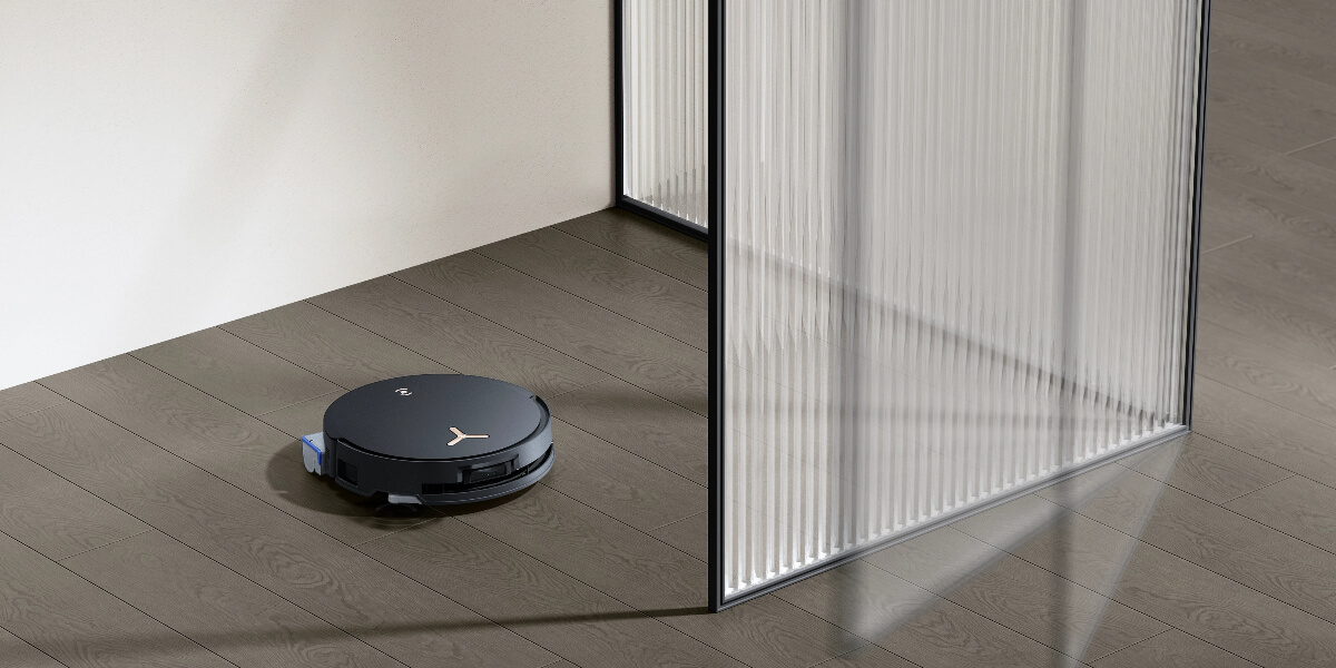 the robot vacuum is mopping