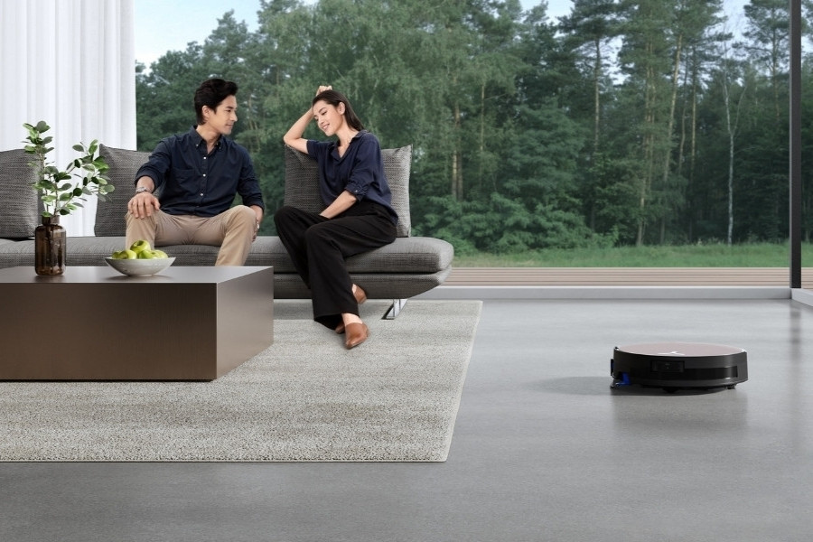 deebot robot vacuum detecting shag rug