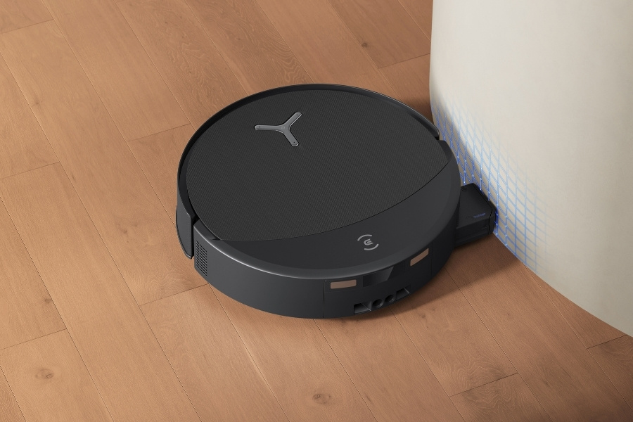 deebot robot vacuum vacuuming curved edges