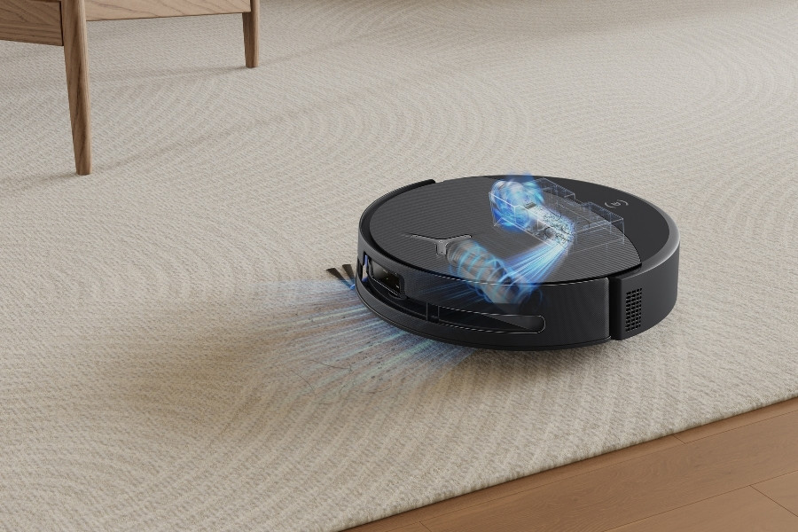 deebot robot vacuum cleaning with high suction