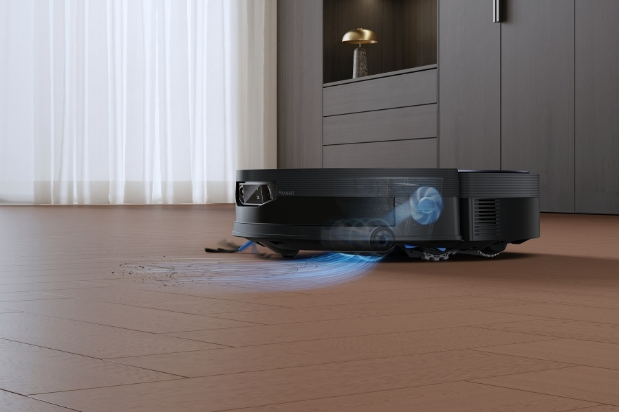 deebot robot vacuum lifting hair with strong suction