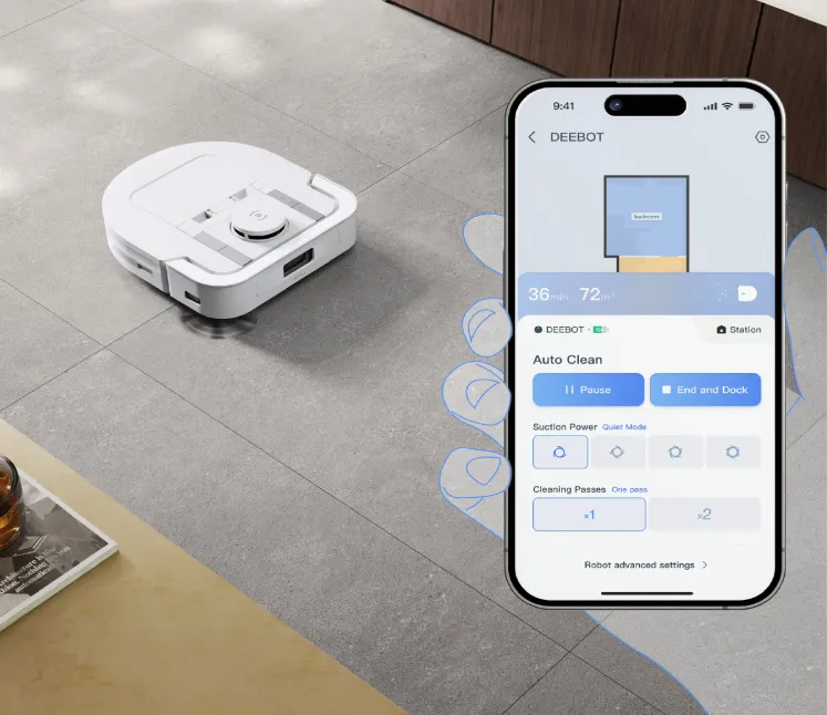Điều Khiển Từ Xa Qua Ứng Dụng ECOVACS